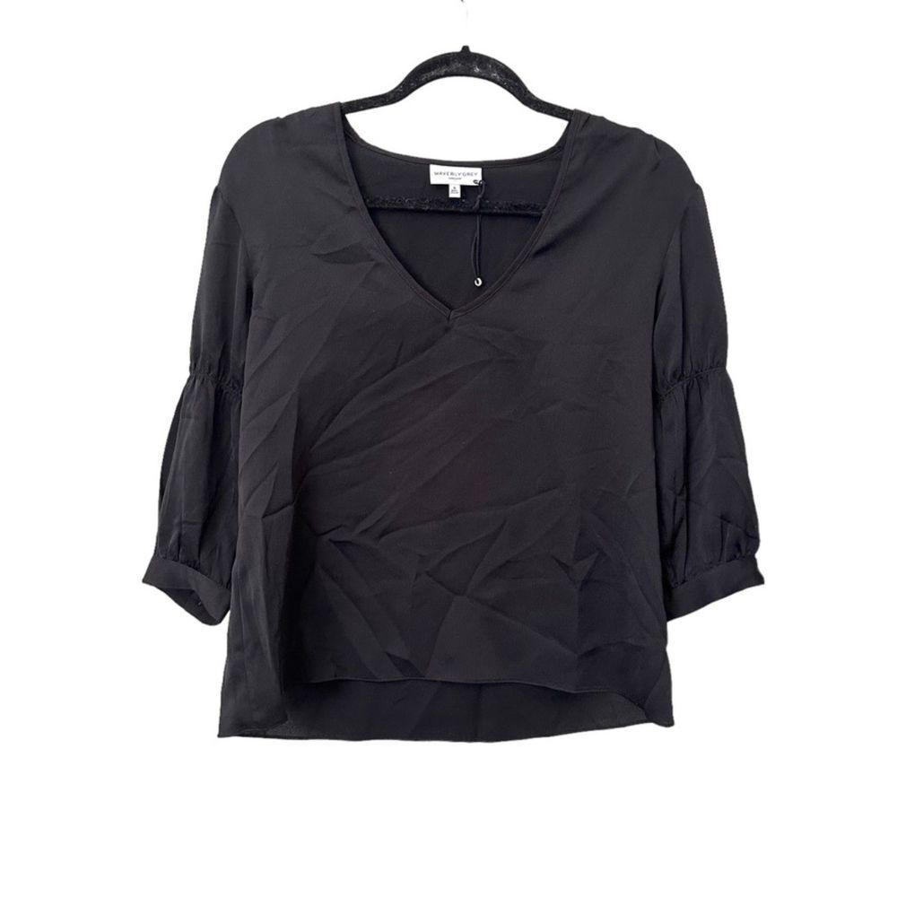 WAVERLY GREY Zela Puff Sleeve Blouse NWOT Sz S